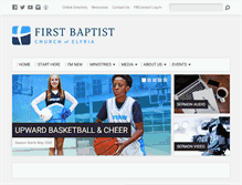 Tablet Screenshot of firstbaptistelyria.org
